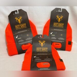 Hot Shot Set of 3 L16-670 Mens Bolt 100% Acrylic Knit Stretch 2-Ply Lighted Knit